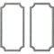 Ekena Millwork 24-in. W x 48-in. H Sussex Floral Panel Moulding Kit Double Panel PMLKSU24X48B - alternate 1